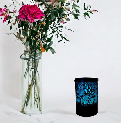 Electric Burner + 6 FREE Soy Melts - Flutter Fly Black image