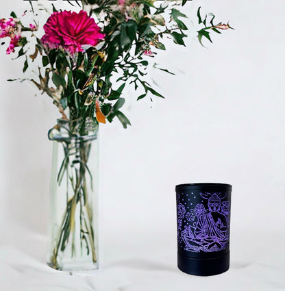 Electric Burner + 6 FREE Soy Melts - Namaste Black image